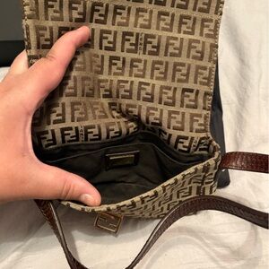 Fendi Tan and Brown Monogram Bag
